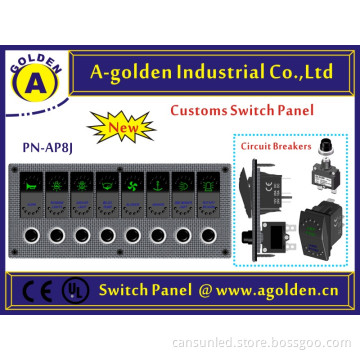 2 PIN waterproof 12V 24V Waterproof LED MARINE LED ILLUMINATED ROCKER SWITCH rv laser switch panel